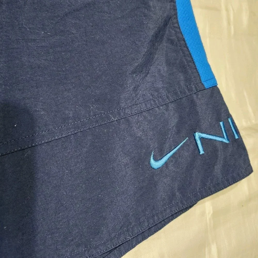 Vintage Nike Swim Trunks Men L *READ* Board Track Shorts Mesh Lined Y2K Spellout
